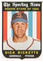 1959 Topps Baseball Cards      137     Dick Ricketts RS RC